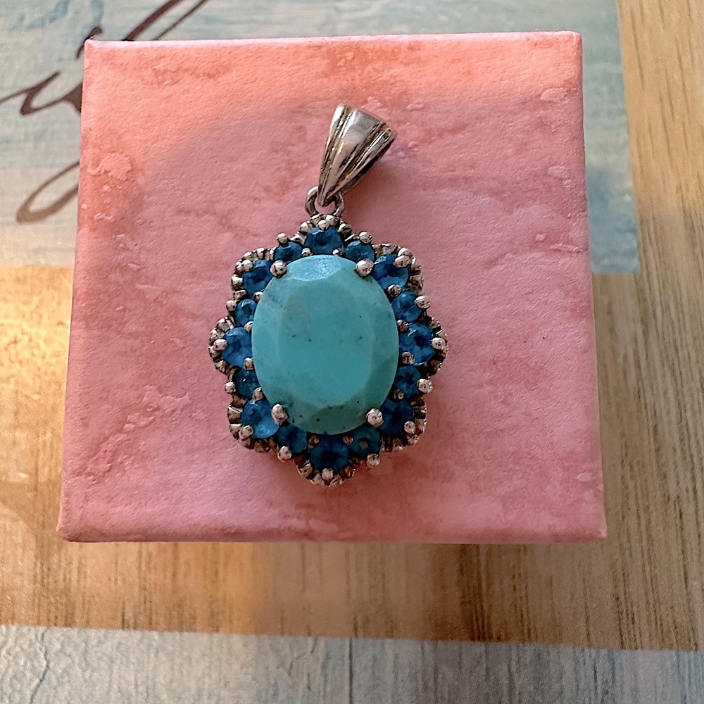 Turquoise pendant-silver 925